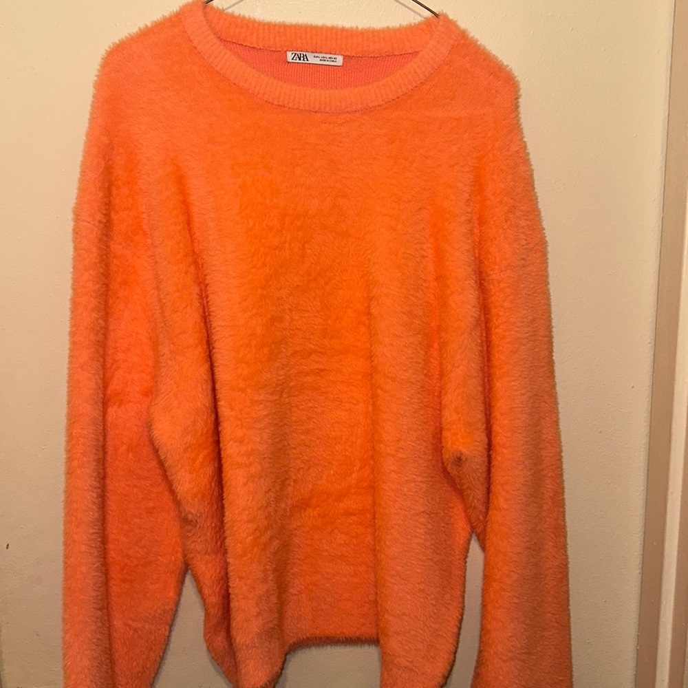 Zara mohair crewneck sweater